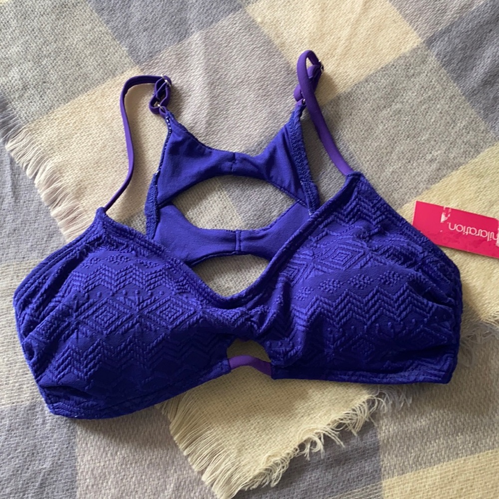 Blue xhiliration Bikini Top